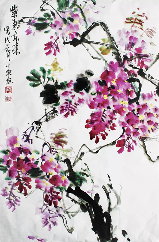 1534816686817486.jpg 進貿(mào)通周末|著名國畫大師蒞臨進貿(mào)通贈《映日荷花》《紫氣東來》